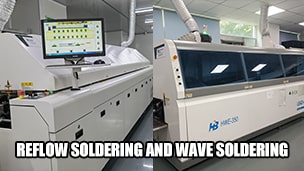 What role do wave soldering and reflow soldering play in PCB assembly?