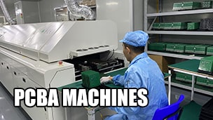 Which machines are used for PCBA production?