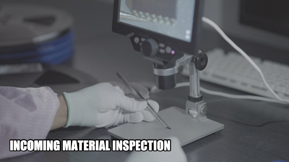 Incoming material inspection