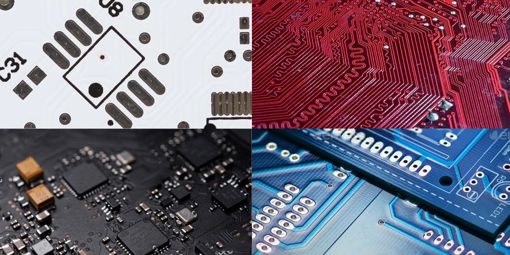 white,red,black,blue pcb color